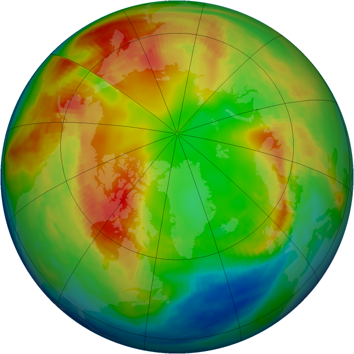 Arctic ozone map for 01 February 1983